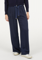 Satin trousers with pleats