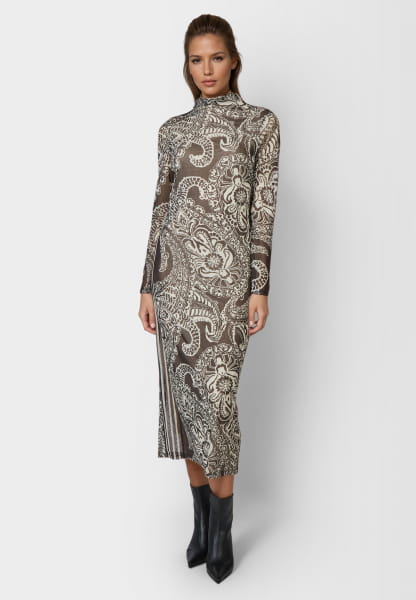 Kleid mit Blow-up Paisleyprint
