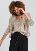 Jacket from sequin jersey