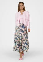 Maxi skirt with leaf print