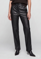 Faux Leather Jogginghose mit Kontraststreifen