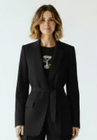 Blazer aus mattem Satin