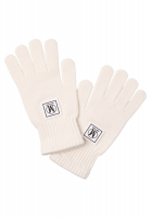 Gloves with logo badge