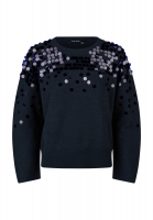 Sweater with sequin embroidery