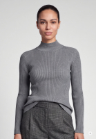 Turtleneck sweater in sparkling rib knit