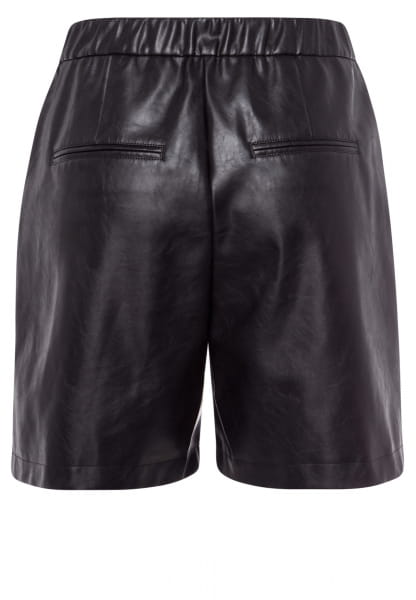 Shorts made of vegan leather