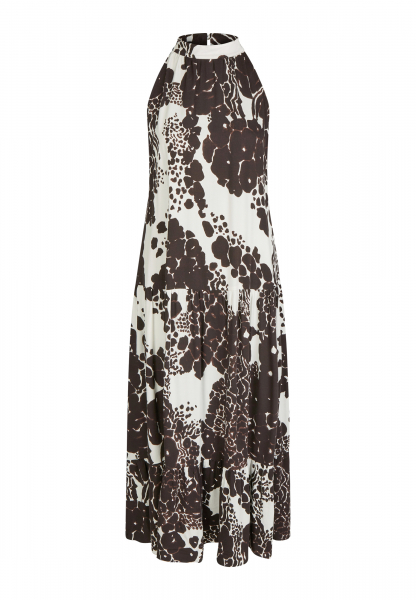 Maxi dress and abstract flower print