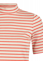 Striped shirt with half sleeve