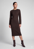 Strickkleid aus sparkling Kroko-Jacquard