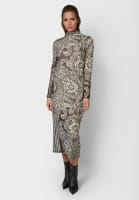Kleid mit Blow-up Paisleyprint