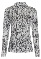 Mesh-Shirt mit Snakeprint