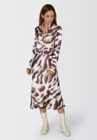 Bluse mit abtraktem Animalprint