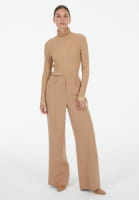 Ribbed turtleneck sweater