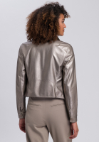 Biker jacket made from vegan faux leather