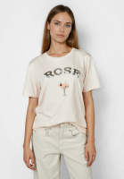 Shirt with glossy foil print