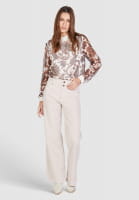 Chiffon blouse with paisley print