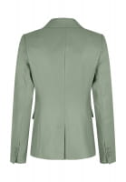 Ein-Knopf-Blazer aus veganem Leder