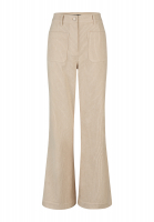 Flared pants with patch pockets