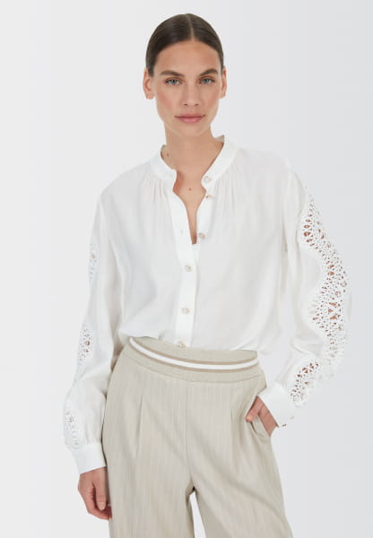 Bluse aus lässigem Viskose-Mix