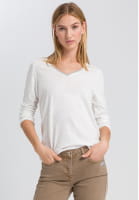 T-shirt with metal chain detail