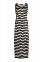 Long dress with a zigzag pattern