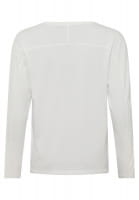Shirt with terrycloth appliqué