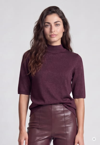 Sparkling turtleneck sweater