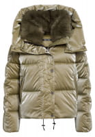 Puffer-Jacke aus schimmernder Optik