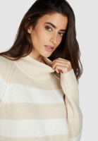 Turtleneck sweater with stripes