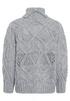 Pullover mit grobem Zopfmuster