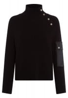 Pullover mit Satin-Tasche