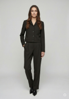 Cropped blazer with short lapels