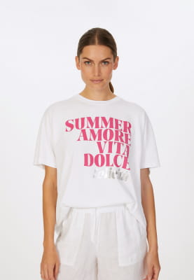 T-Shirt mit SUMMER AMORE Print