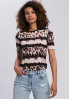 Shirt with leo-batik-pattern