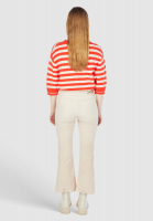 Cropped flared made from corduroy trousers