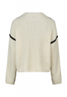 Sweater with rhinestone trim