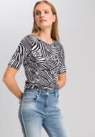 T-shirt with zebra print