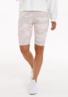 Cycling shorts with camouflage print