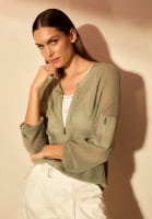 Strickjacke aus Sparkling Netzstrick