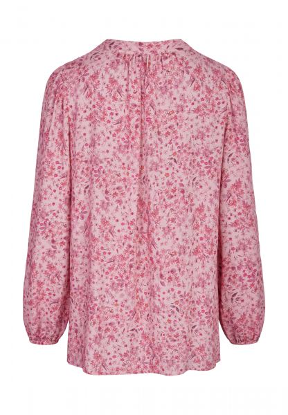 Schlupfbluse mit Mille-Fleur-Print