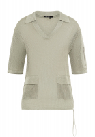 Sparkling mesh knit sweater