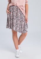 Skirt with dark snake print