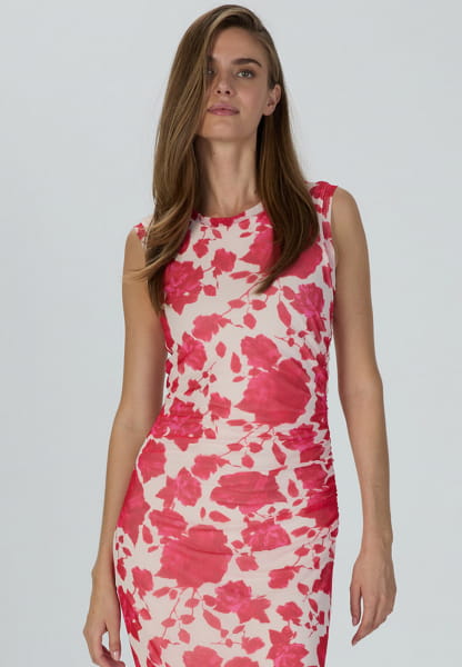 Dress with rose print