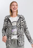 Sweatjacke im auffälligen Animalprint