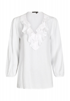 Volantbluse im Silk-Look