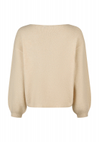 Sweater with floral applications