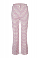 Cropped trousers in graphic jacquard