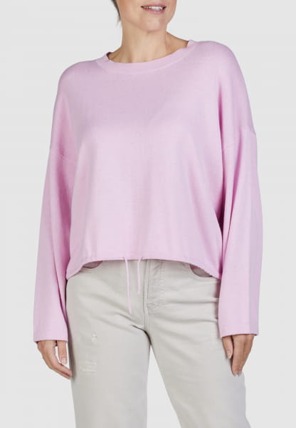 Cropped sweater made of high-quality cotton-cashmere