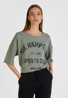 Cropped T-Shirt mit Print