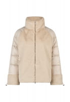 Jacke im Materialmix